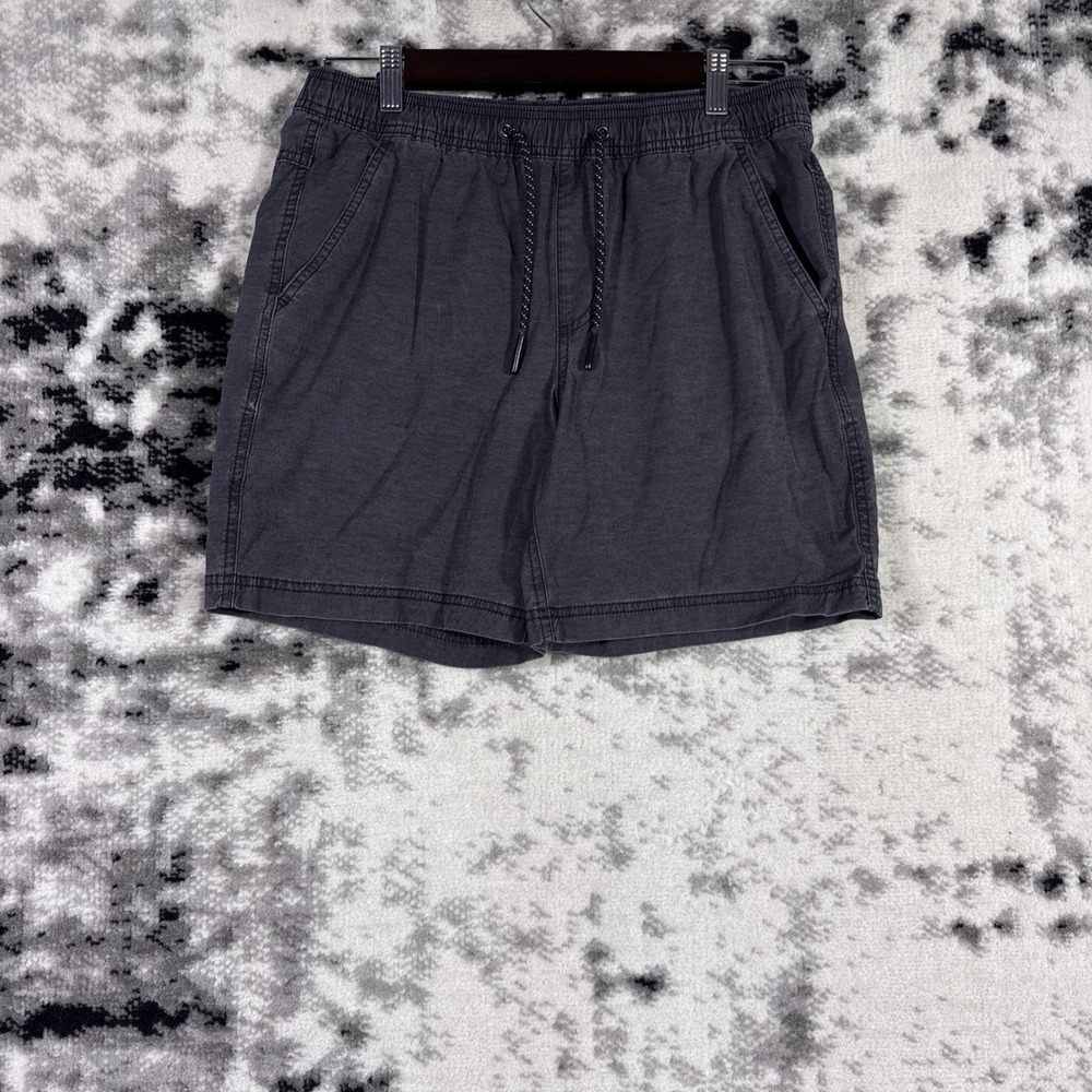 Bear Bottom Shorts Mens Size Medium 7" Black Drawstring Stretch Performance